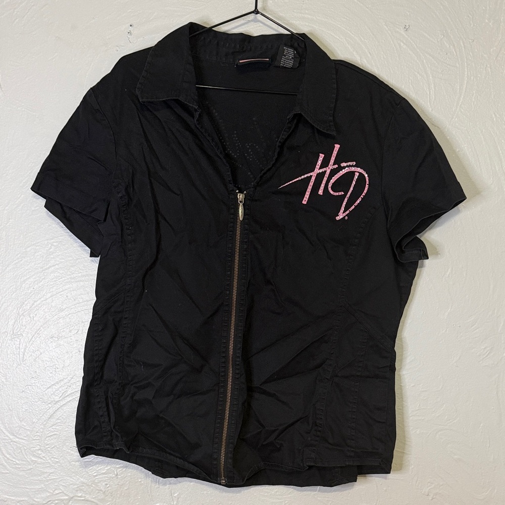 Vintage Harley Davidson zip top